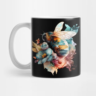 Floral Bee Watercolor 6.0 Mug